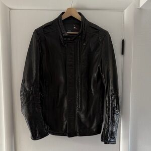 G-Star Raw Leather Biker Jacket